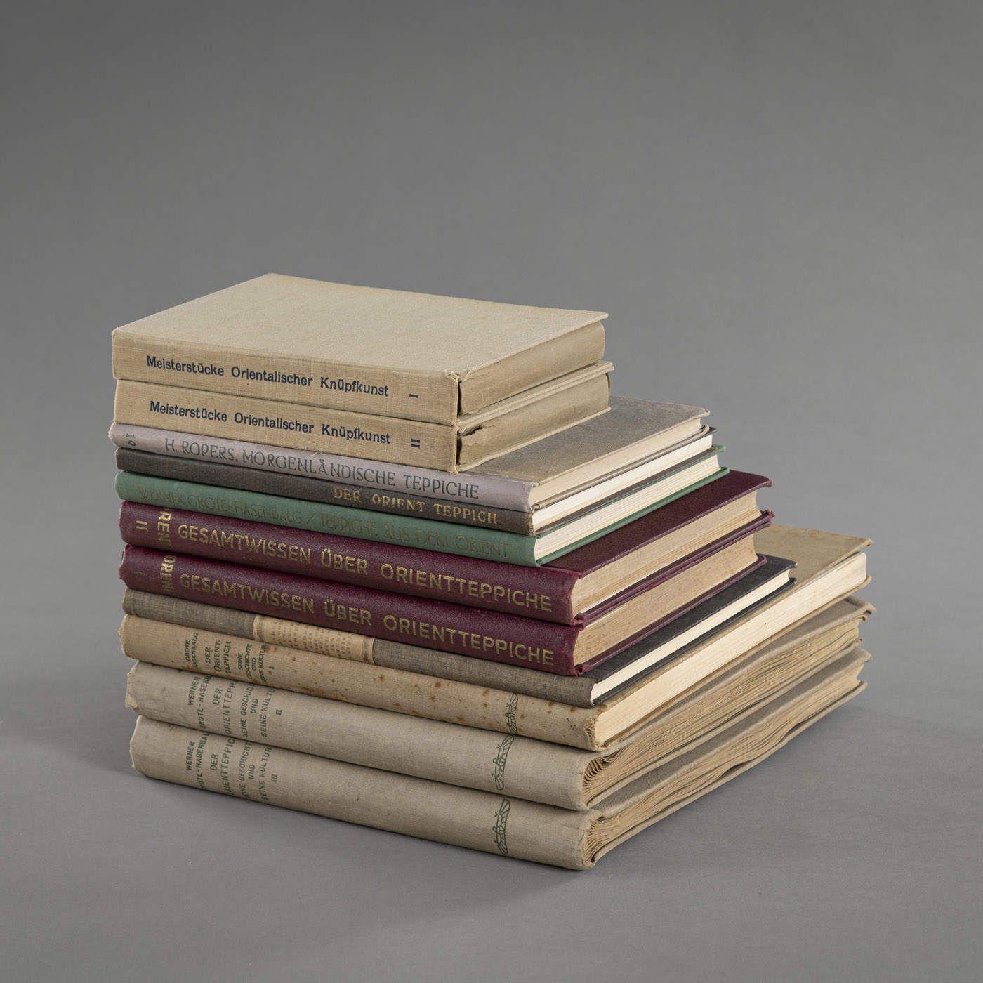 <b>Orientteppiche, 11 Bände, u.a. Werner Grote-Hasenbalg, Julius Orendi</b>