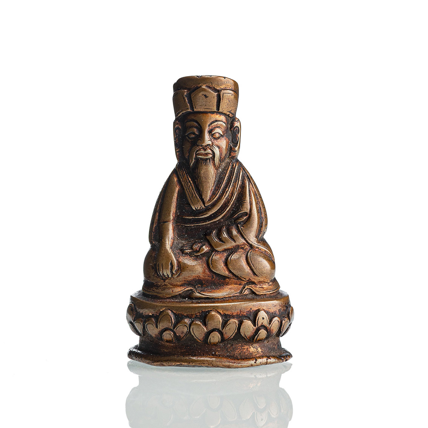 <b>Bronze eines Kagyupa-Lama</b>