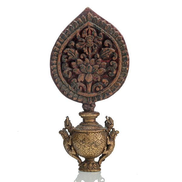 <b>Bumpa aus Messing-Bronze mit Holzemblem</b>