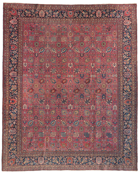 <b>An all over patterned Tabriz carpet with 