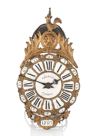 <b>A FRENCH LANTERN CLOCK</b>