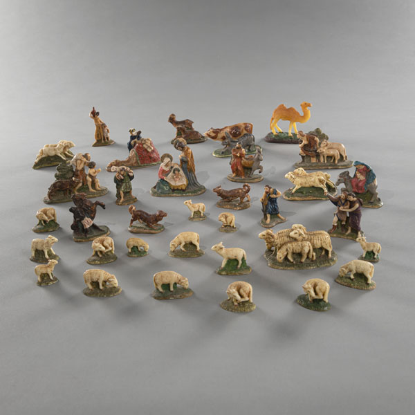 <b>A CHRISTMAS CRIB WITH NUMEROUS FIGURES</b>