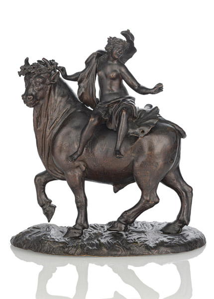 <b>A BRONZE FIGURE OF EUROPE AND THE BULL</b>