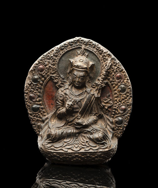 <b>A TERRACOTTA MODEL OF PADMASAMBHAVA</b>