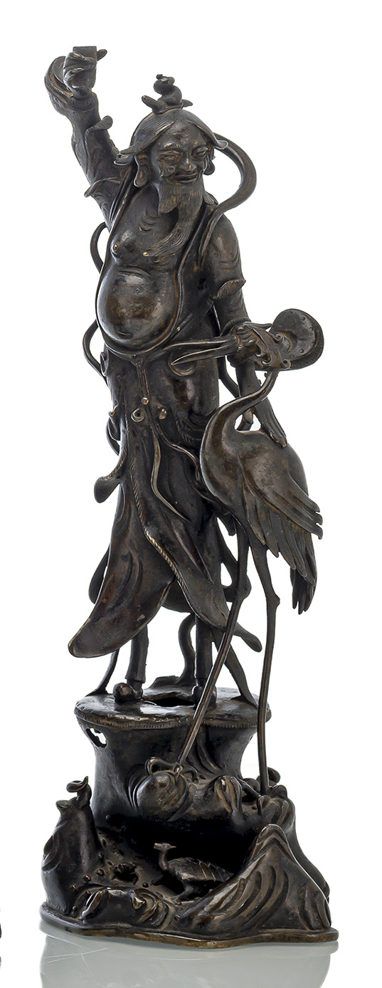 <b>A BRONZE FIGURE OF A DAOIST DEITY</b>