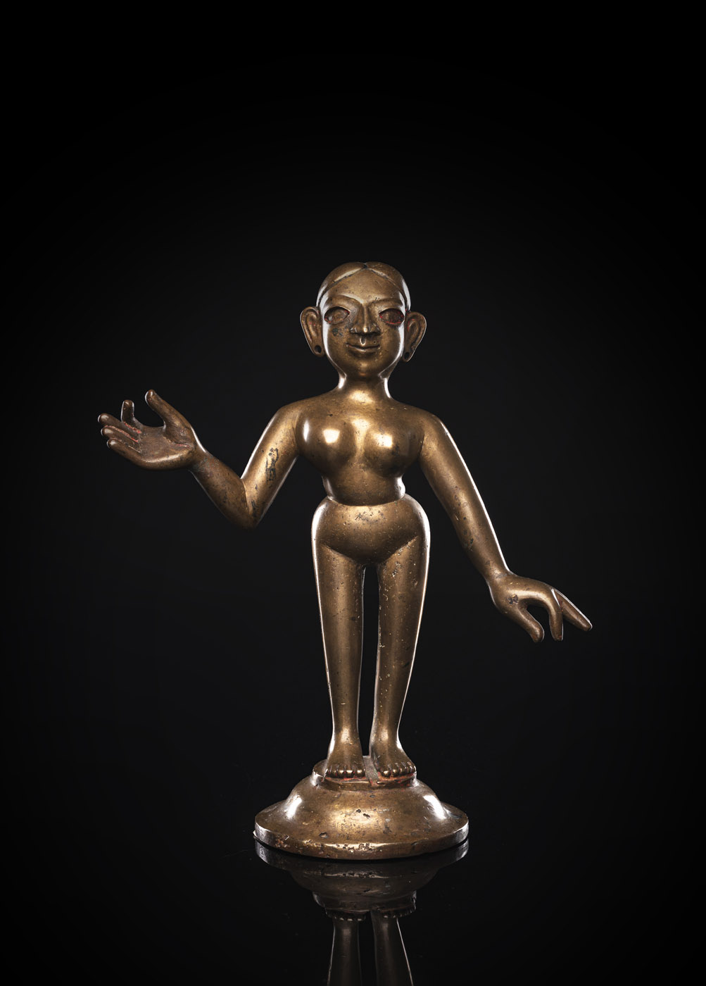 <b>Bronze mit Darstellung einer jungen Frau</b>
