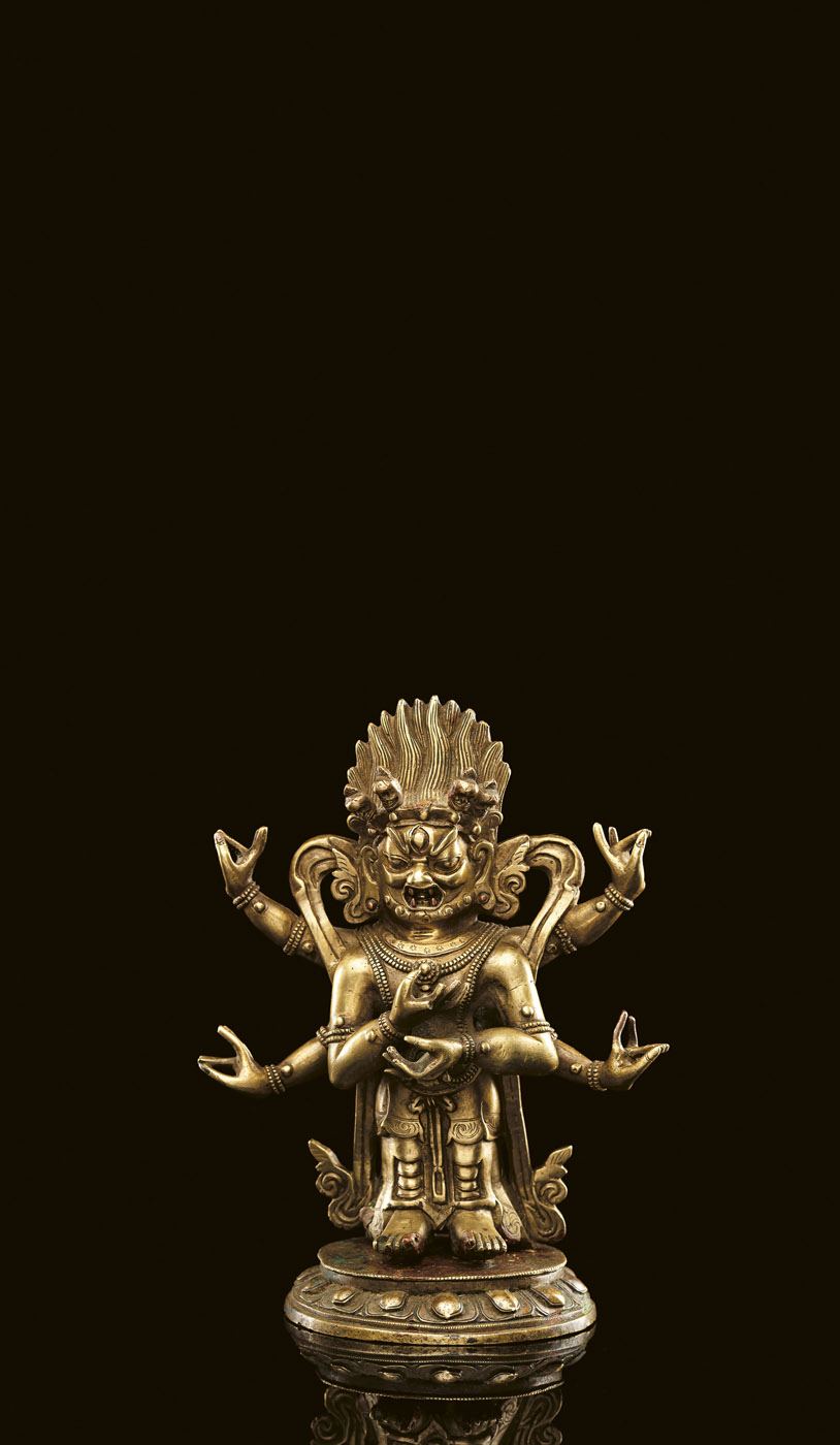 <b>A BRONZE FIGURE OF CINTAMANIMAHAKALA</b>