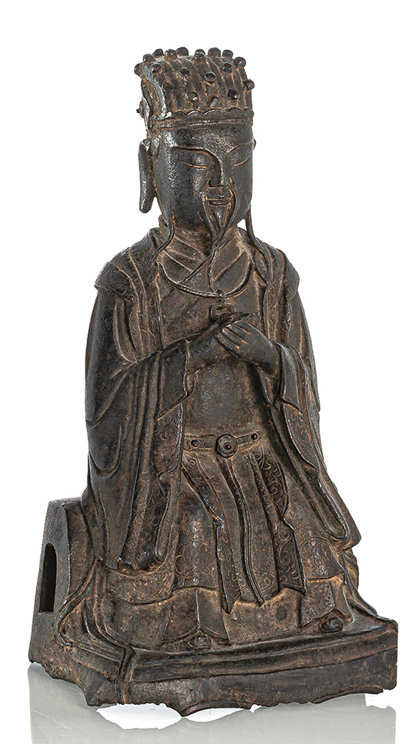 <b>Bronzefigur eines daoistischen Würdenträgers</b>