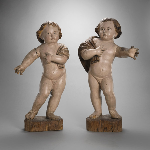 <b>A PAIR OF BAROQUE PUTTI</b>