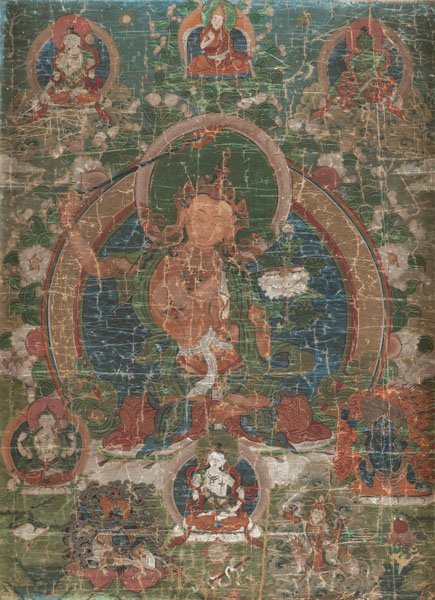 <b>A THANGKA OF MANJUSHRI</b>