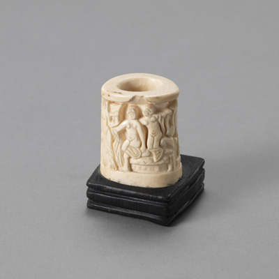 <b>A BONE RELIEF CARVING WITH MYTHOLOGICAL SCENES</b>