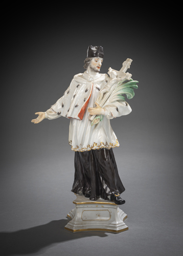 <b>Porzellanfigur des Heiligen Johannes Nepomuk</b>
