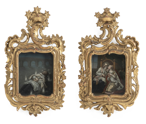 <b>Gemäldepaar Heiliger Johannes von Nepomuk</b>