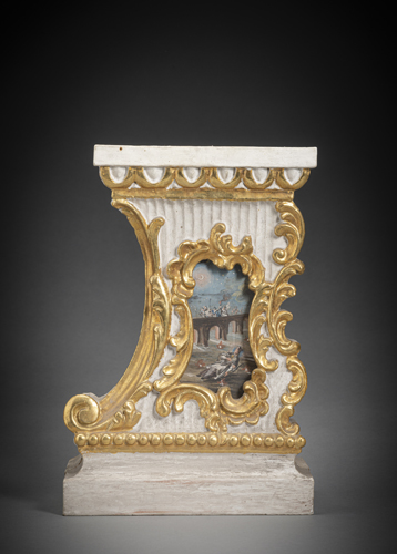 <b>Teil eines Barock-Altars mit Darstellung der Ermordung des Heiligen Johannes Nepomuk</b>