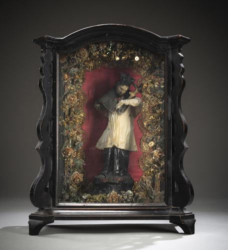<b>Schaukasten mit heiligem Johannes Nepomuk</b>