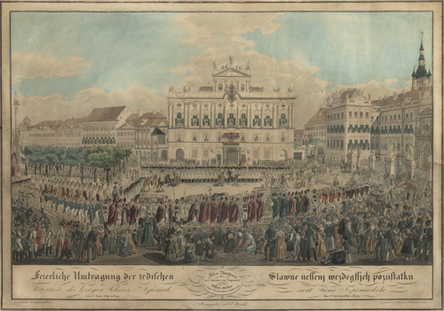 <b>Die Umtragung des heiligen Johannes von Nepomuk</b>
