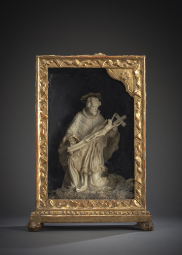 <b>Johannes Nepomuk, das Kreuz verehrend</b>