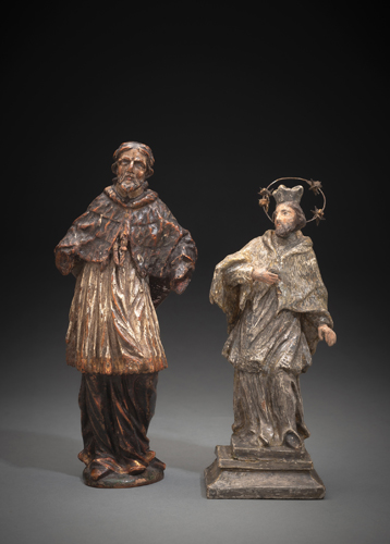 <b>Zwei kleine Johannes Nepomuk Figuren</b>