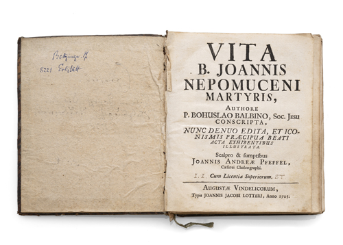 <b>Vita des Heiligen Johannes von Nepomuk</b>