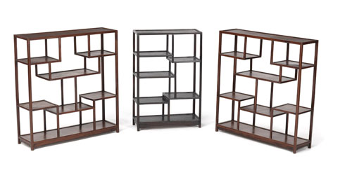 <b>THREE SMALL DISPLAY CABINETS</b>