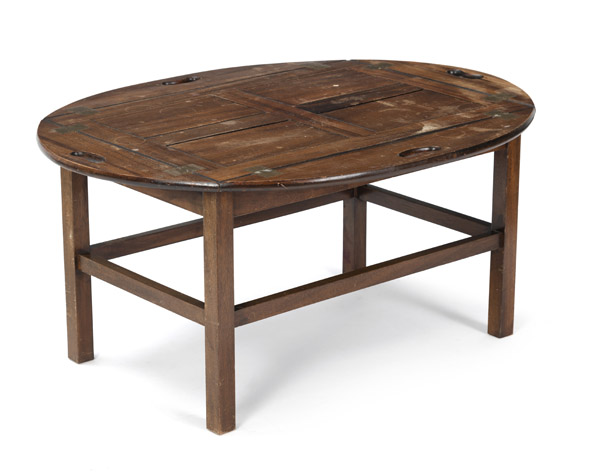 <b>AN ENGLISH BUTLER'S TRAY</b> <b>AN ENGLISH BUTLER'S TRAY</b>