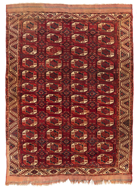 <b>A fine Yomut group main carpet with 