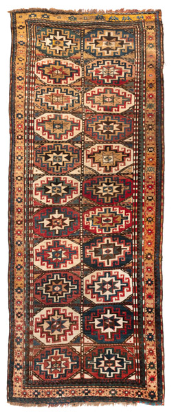 <b>A Karabagh long rug with Memling Gul design</b>