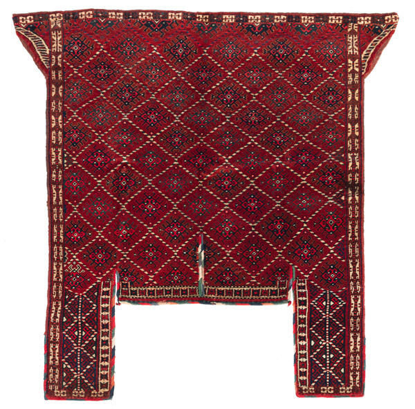 <b>An attractive Tekke Saddle cover with unusual design</b>