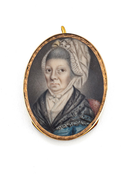 <b>Portrait einer Dame mit weißer Haube</b>