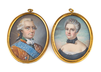<b>Paar Portraitminiaturen</b>