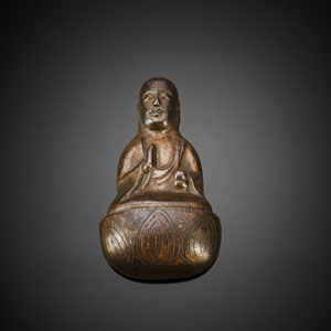<b>Kake-Botoke aus Bronze in Form des Jizô Bosatsu</b>