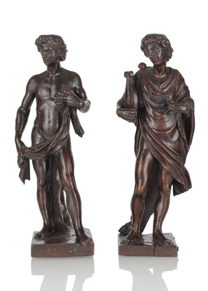 <b>A PAIR OF MYTHOLOGICAL FIGURES</b>