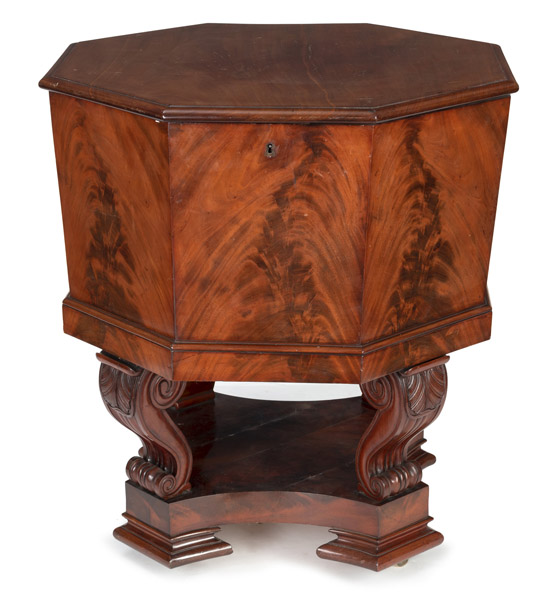 <b>A RESTORATION MAHOGANY WINE COOLER</b>