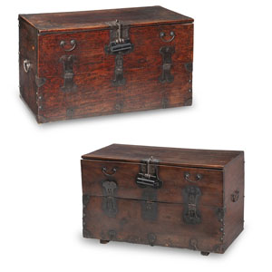 <b>TWO CHESTS WITH OLD LOCKS</b>