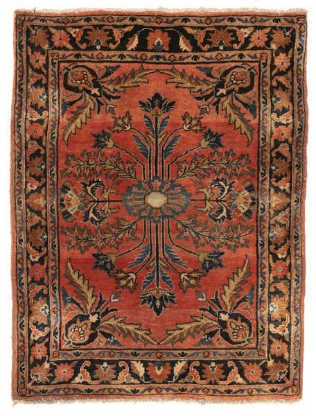 <b>A Sarouk Pochti with Manchester wool pile</b>