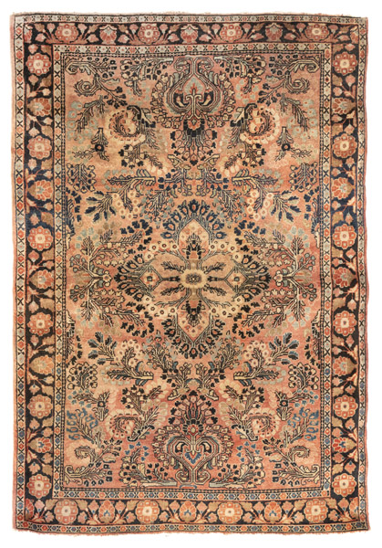 <b>A semi antique Sarouk rug</b> <b>A semi antique Sarouk rug</b>