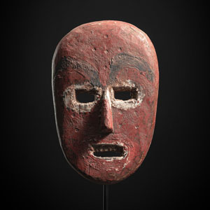 <b>Seltene Maske der Sukuma aus Holz</b>