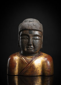<b>Seltene Büste des Buddha Shakaymuni</b>
