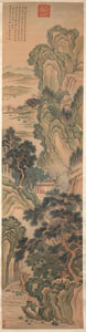 <b>Zwei Landschaftsmalereien nach Qian Weicheng (1720-1772)</b>