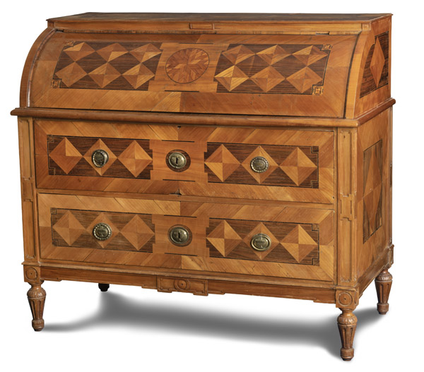 <b>A LOUIS XVI CYLINDER BUREAU CABINET</b> <b>A LOUIS XVI CYLINDER BUREAU CABINET</b>