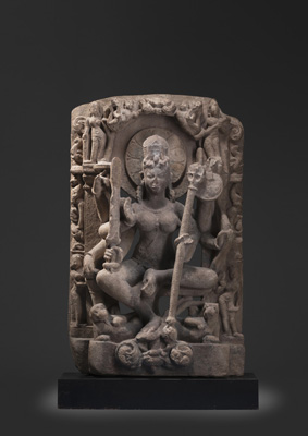 <b>Stele aus Sandstein mit Darstellung der Durga</b>
