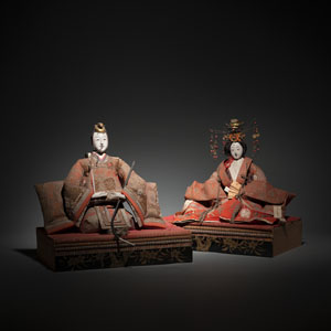 <b>A PAIR OF HINANINGYYÔ DOLL OF THE EMPEROR AND THE EMPRESS</b>