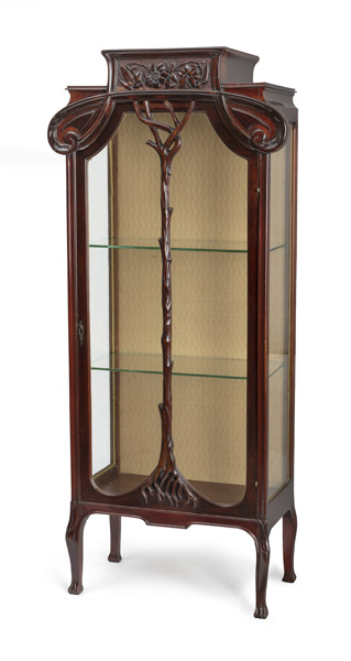 <b>AN ART NOUVEAU DISPLAY CABINET</b> <b>AN ART NOUVEAU DISPLAY CABINET</b>