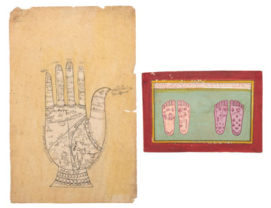<b>Hand and footprints of the god Viṣṇu</b>