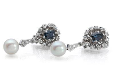 <b>Brillant Saphir Ohrhänger</b> <b>Brillant Saphir Ohrhänger</b>