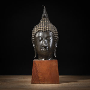 <b>Kopf es Buddha aus Bronze</b>