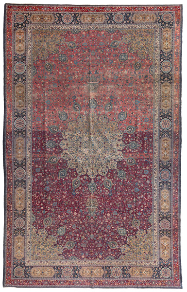 <b>A monumental Tabriz carpet with “Ardebil design”</b>