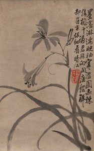 <b>Im Stil von Li Fangying (1695-1755): Taglilie</b>