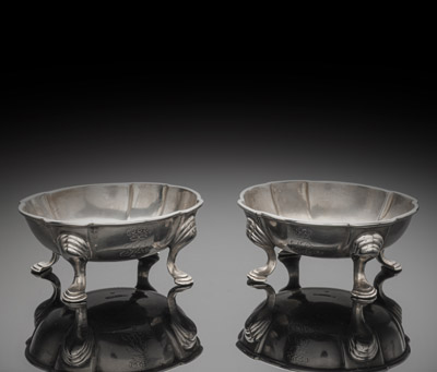 <b>Paar Salièren mit Monogramm König Georg III von Hannover</b>