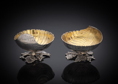 <b>Paar Salièren in Muschelform</b>